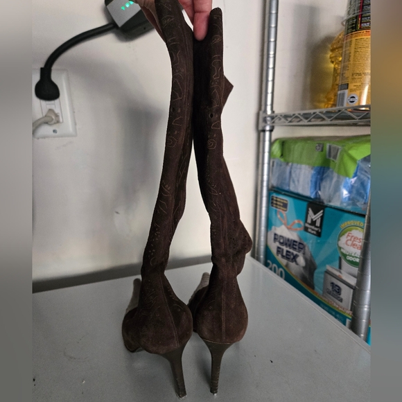 So Y2K Colin Stuart brown boots laser cut - Picture 6 of 7